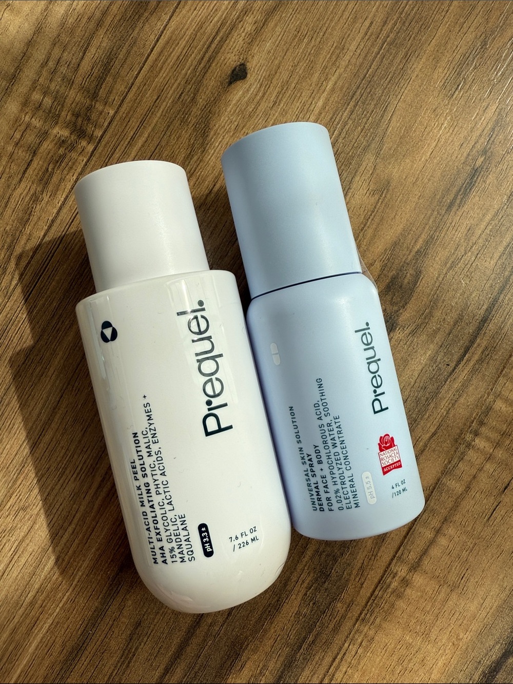 Prequel Skincare Bundle | Multi-Acid Milk Peel + Universal Skin Solution | New